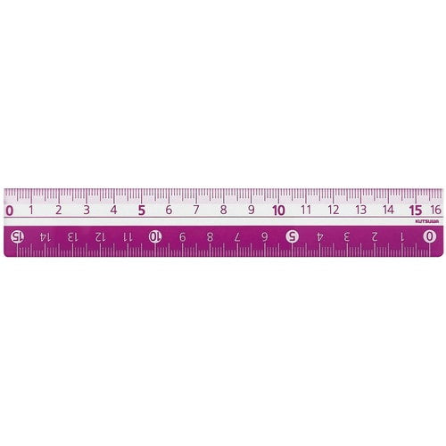 Kutsuwa Non-Slip Ruler 16cm