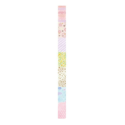 Kutsuwa Ribbon bon Tape: W1.5cm Heart With 2-Way Cutter: Heart-Shaped & Straight Edge Masking Tape 