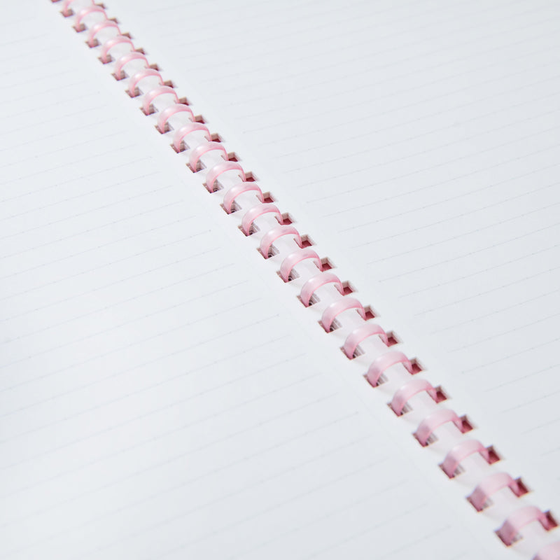 Ruled Notebook (6mm Line/Dotted Grid/Soft Spiral/Perforated/Semi B5/17.9x25.2cm)