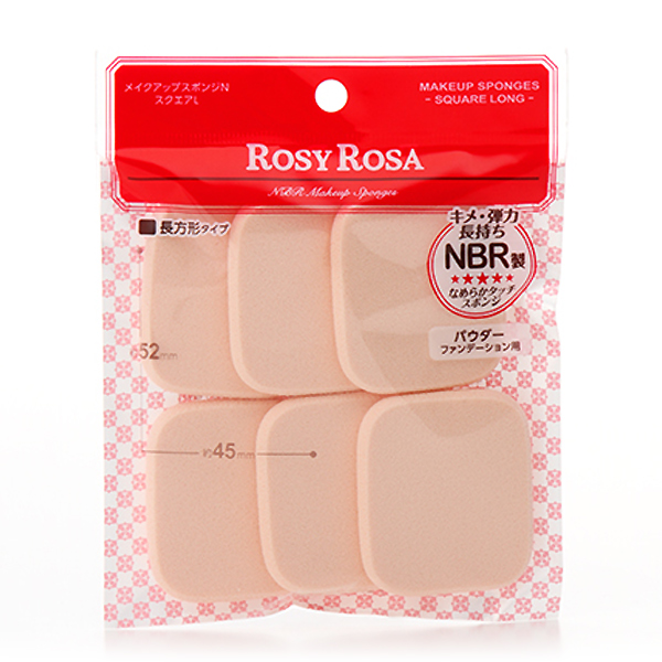 ROSY ROSA Sponge 6P Square L