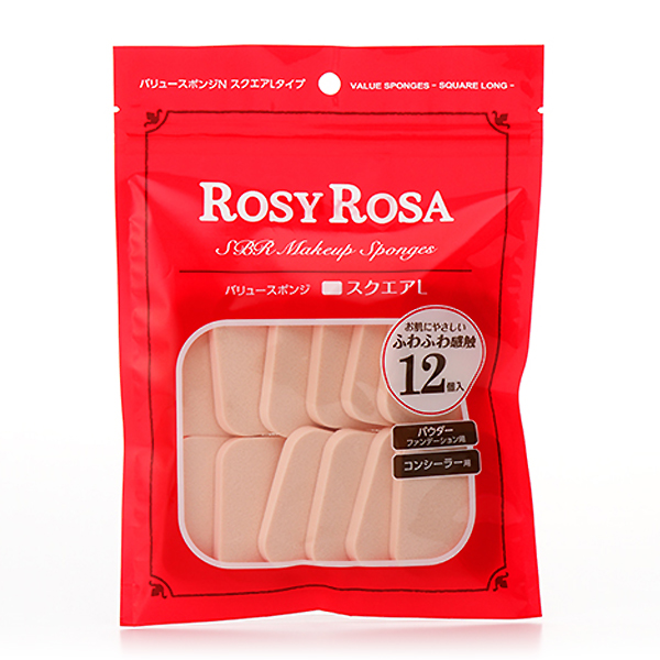 ROSY ROSA Value SpongeN Square L 12P