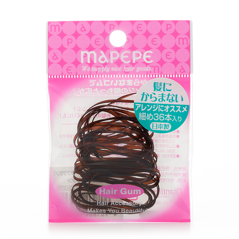 Mapepe Hair Tie S Brown 36pcs