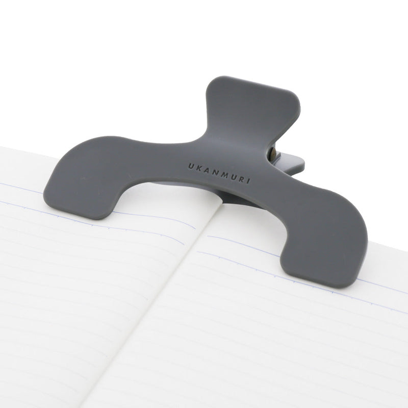 Page Holder (Clear/4x12x7.6cm/Sun Star/Ukanmuri Clip/SMCol(s): Dark Grey)