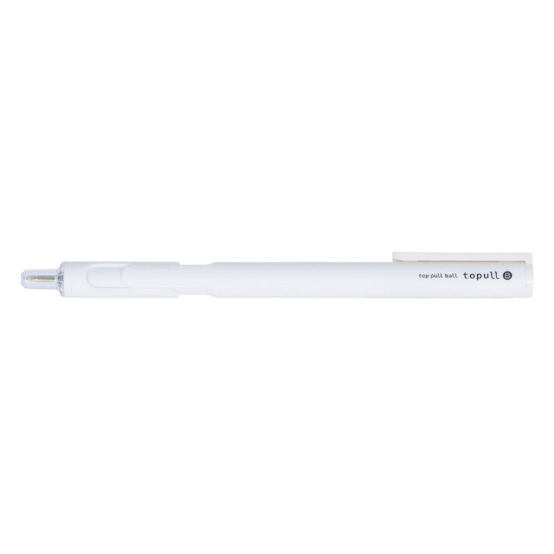 Ballpoint Pen (Pull Pen Tip to Extend Ballpoint Tip/Ballpoint Size: 0.5mm/Black/Sun-Star/Topull B/SMCol(s): White)