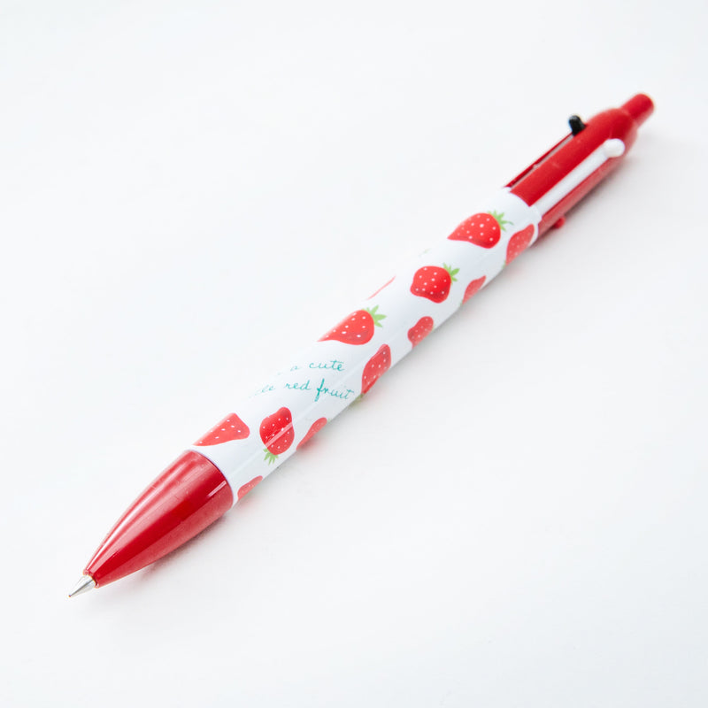 Multifunction Pen (0.5mm Mechanical Pencil & 0.5mm Ballpoint Pens: Black & Red Ink/Black,Red/14.9cm/Ø1.1cm)