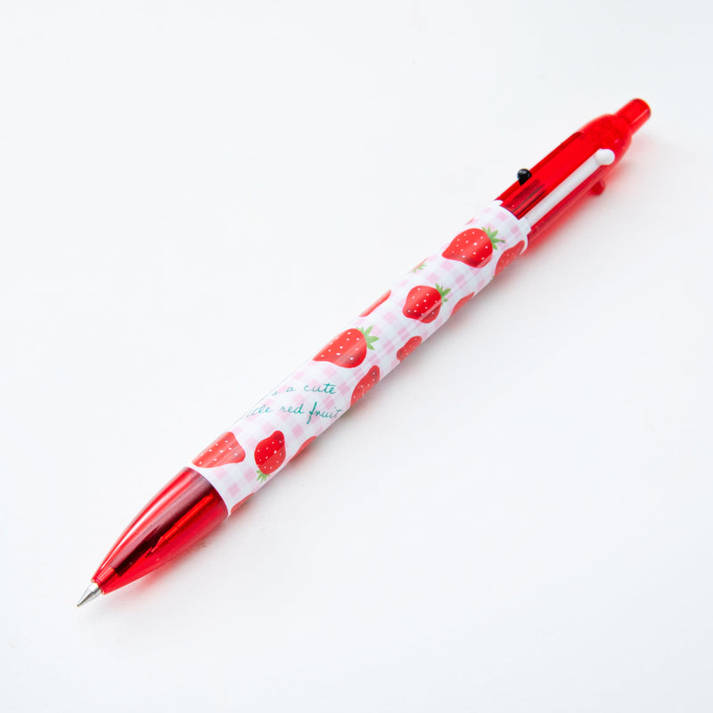 Multifunction Pen (0.5mm Mechanical Pencil & 0.5mm Ballpoint Pens: Black & Red Ink/Black,Red/14.9cm/Ø1.1cm)