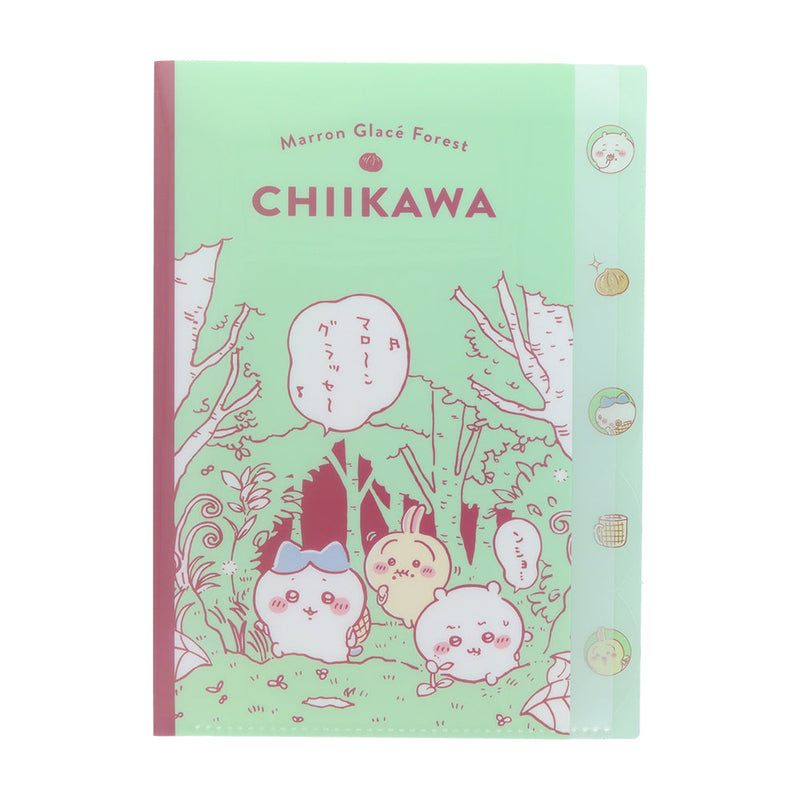 Sun-Star Chiikawa Die-Cut 5 Pocket File Folder