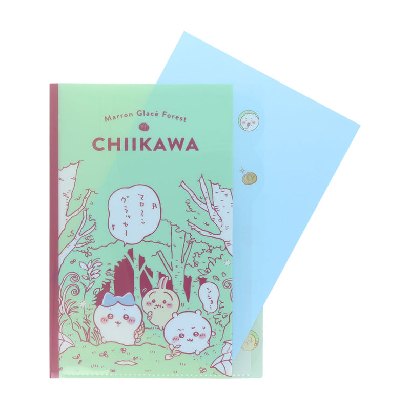 Sun-Star Chiikawa Die-Cut 5 Pocket File Folder