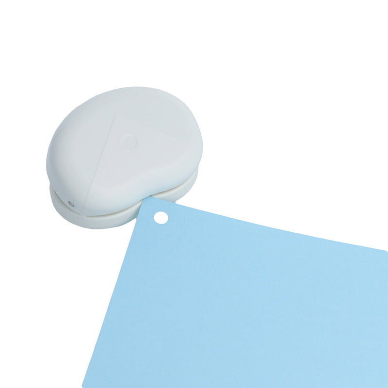 Hole Punch (1-Hole/Easy to Align/For Corner/4.8x6.5x4.2cm/Sun Star/Kadosoro/SMCol(s): White)