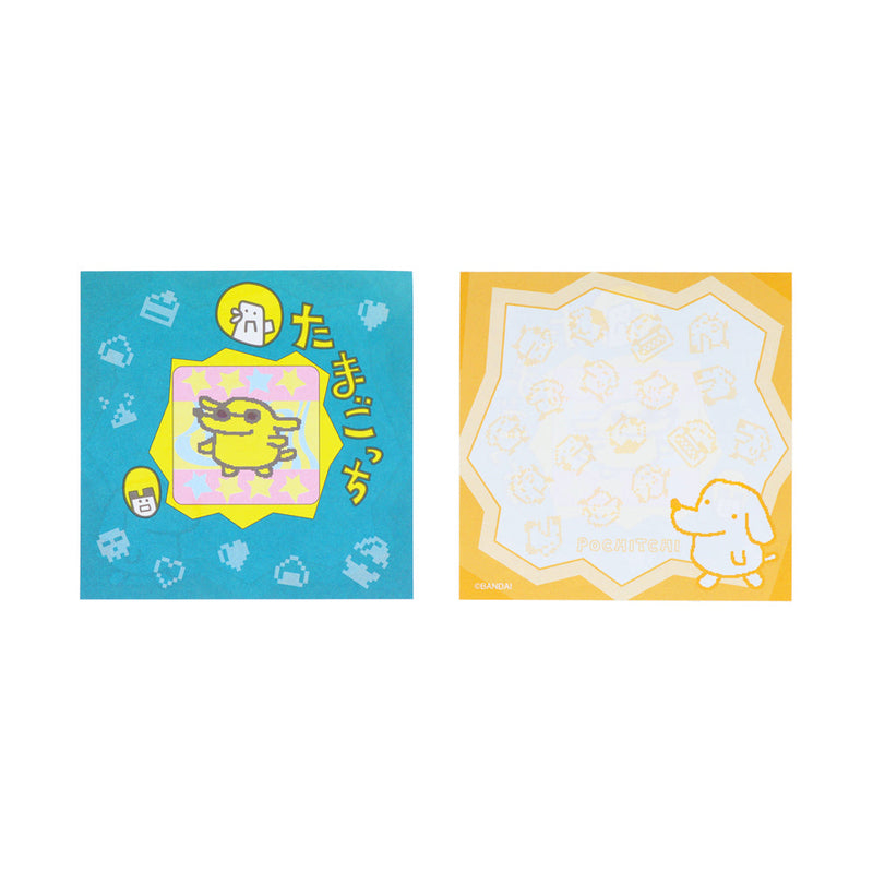 Memo Pad (Cover With Window/4 Designs/Tamagotchi/8.2x8.2cm (84 Sheets)/Sun Star/SMCol(s): White,Purple)