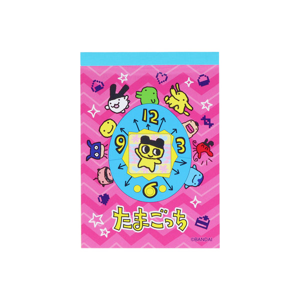 Memo Pad (Mini/Clear Cover/2 Designs/Tamagotchi/6x8.5cm (100 Sheets)/Sun Star/SMCol(s): Pink,Blue)