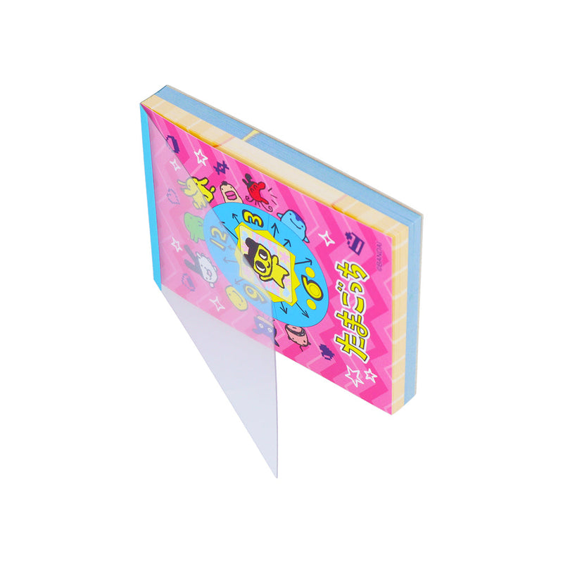 Memo Pad (Mini/Clear Cover/2 Designs/Tamagotchi/6x8.5cm (100 Sheets)/Sun Star/SMCol(s): Pink,Blue)