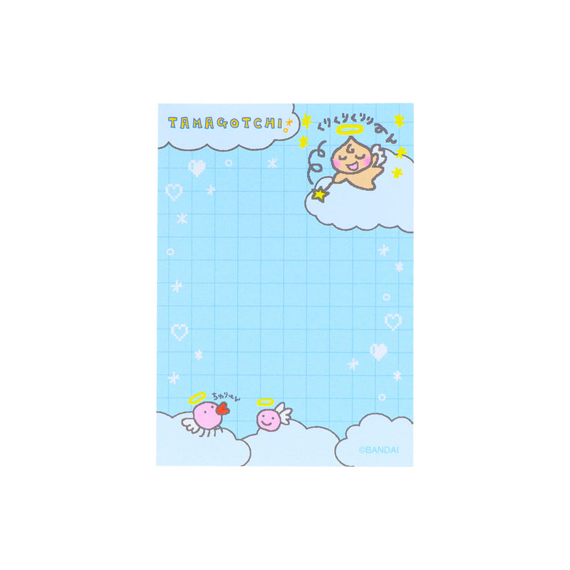 Memo Pad (Mini/Clear Cover/2 Designs/Tamagotchi/6x8.5cm (100 Sheets)/Sun Star/SMCol(s): Blue,Green,Yellow)