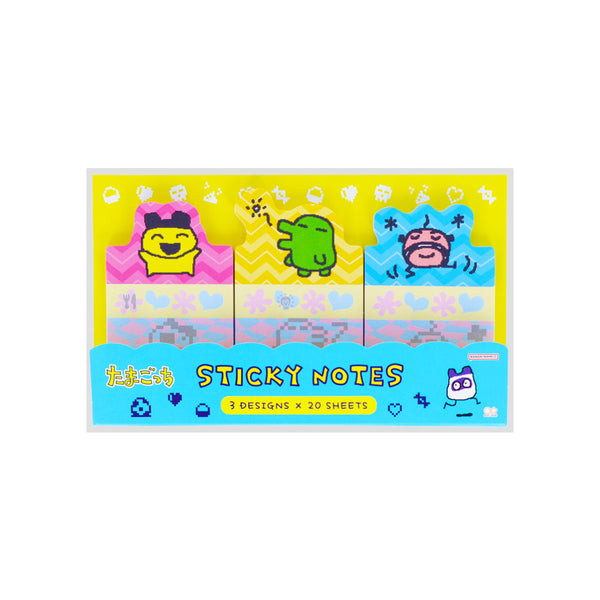 Sticky Notes (Die-Cut/3 Designs/Tamagotchi/60 Sheets/Sun Star/SMCol(s): Pink,Yellow,Blue)