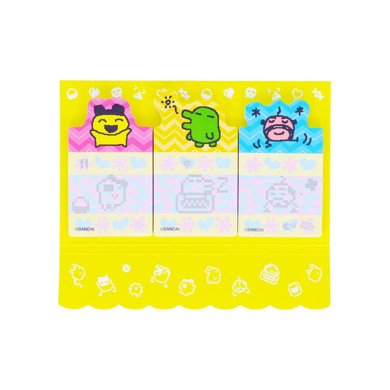 Sticky Notes (Die-Cut/3 Designs/Tamagotchi/60 Sheets/Sun Star/SMCol(s): Pink,Yellow,Blue)