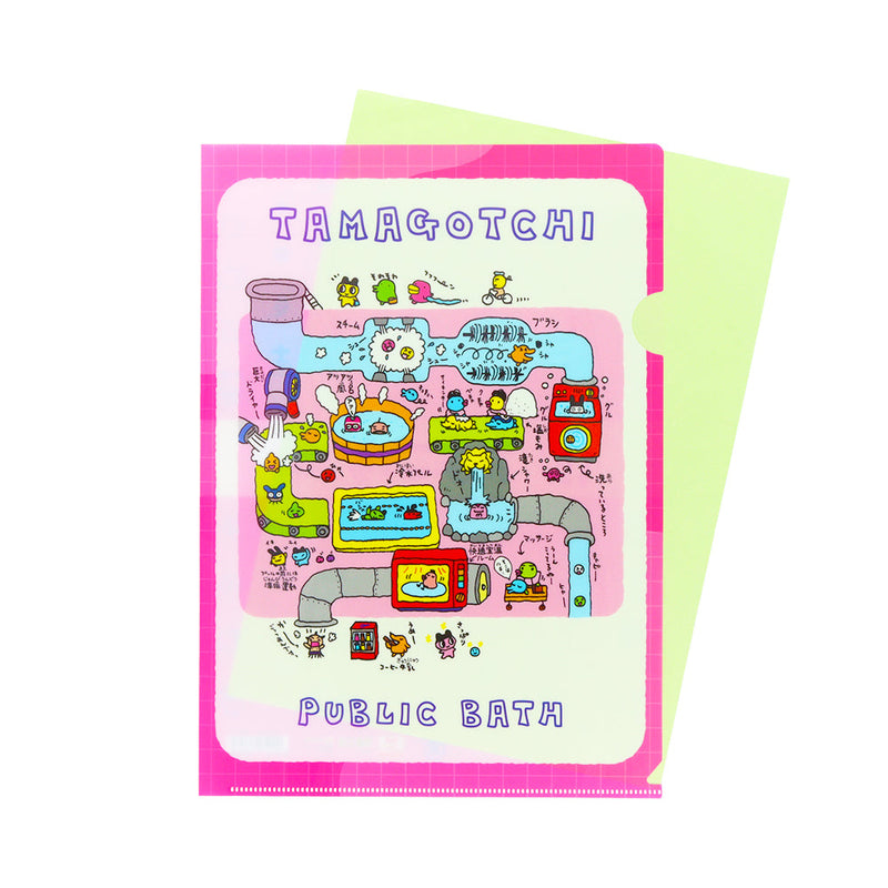 File Folder (Tamagotchi/A4/22x31cm/Sun Star/SMCol(s): Pink,White)