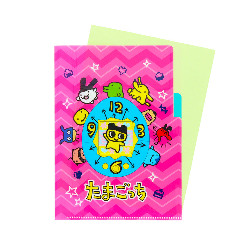 File Folder (3 Pockets/Tamagotchi/A5/16x22cm/Sun Star/SMCol(s): Pink,Blue)