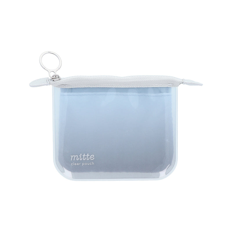 Sun Star mitte Cloudy Colour Gradient With Inner Pocket Translucent Flat Mini Zipper Pouch 