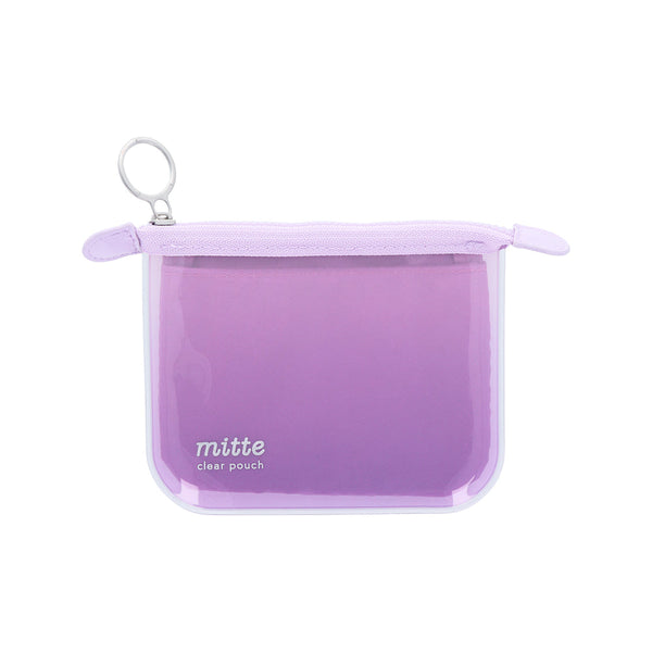 Sun Star mitte Sunset Colour Gradient With Inner Pocket Translucent Flat Mini Zipper Pouch 