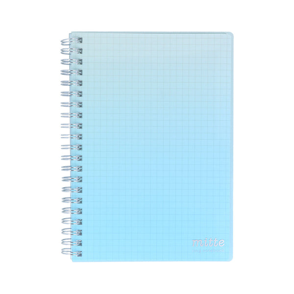 Sun Star mitte 80 Sheets B6 Morning Colour Gradient Translucent Cover Spiral Graph Ruled Notebook 