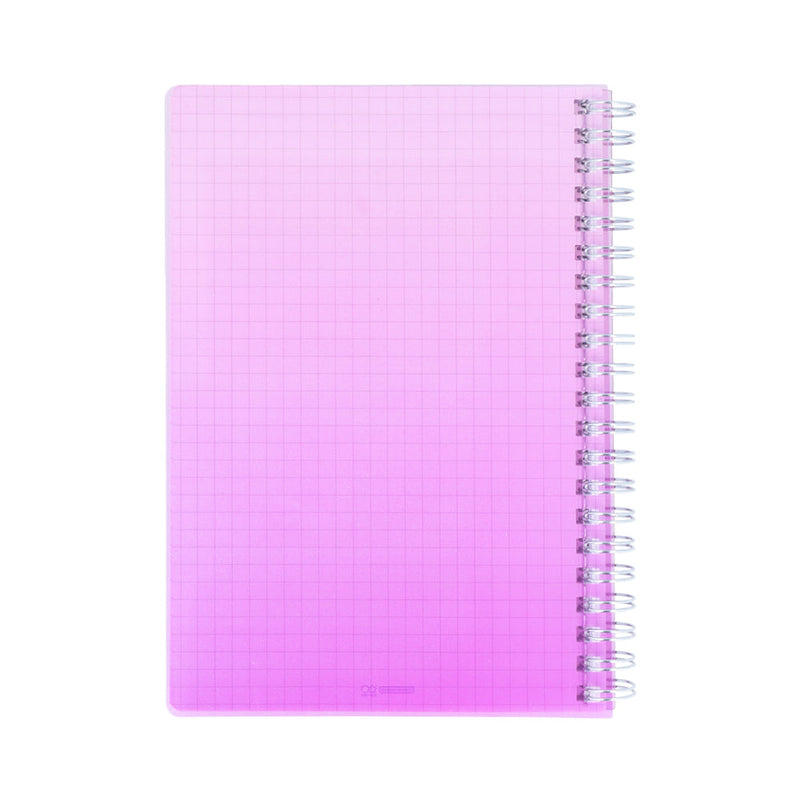 Sun Star mitte 80 Sheets B6 Sunset Colour Gradient Translucent Cover Spiral Graph Ruled Notebook 