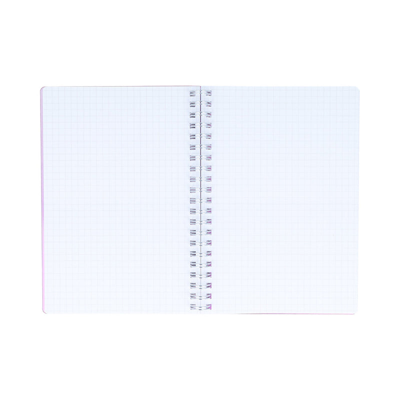 Sun Star mitte 80 Sheets B6 Sunset Colour Gradient Translucent Cover Spiral Graph Ruled Notebook 