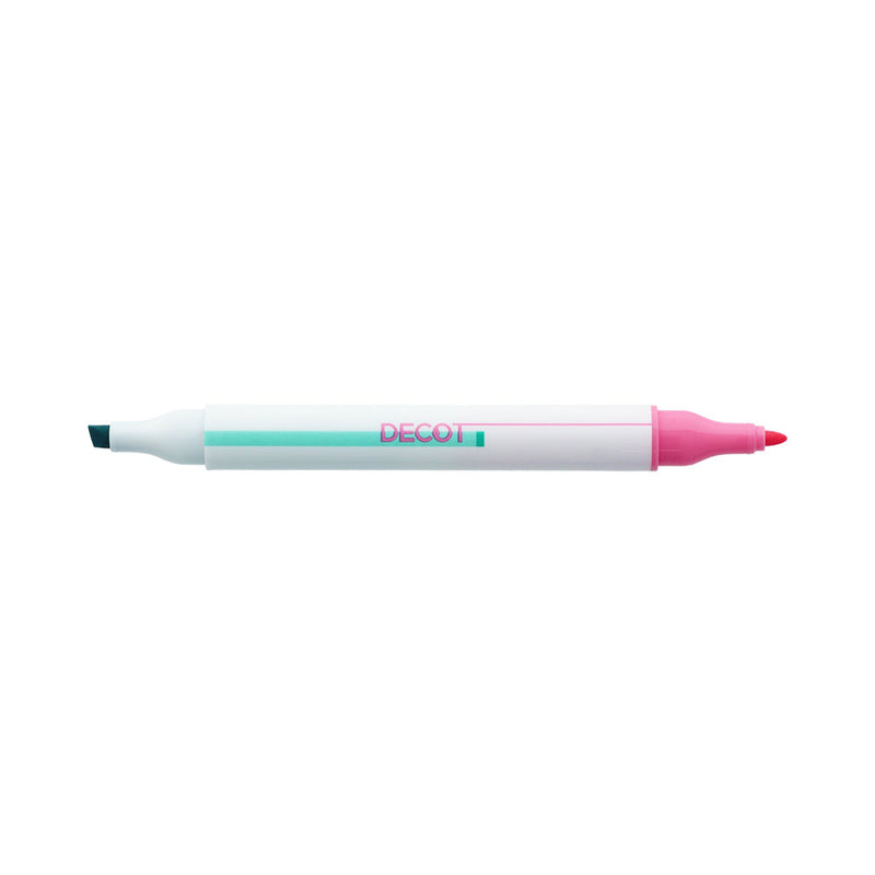 Sun Star DECOT Mint,Pink With Clip Can Use Bullet Tip to Write on Top of Chisel Tip Dual-Ended: Chisel Tip & Bullet Tip Marker 