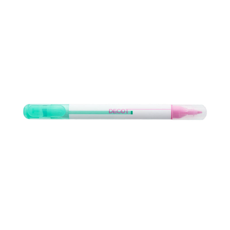 Sun Star DECOT Mint,Pink With Clip Can Use Bullet Tip to Write on Top of Chisel Tip Dual-Ended: Chisel Tip & Bullet Tip Marker 