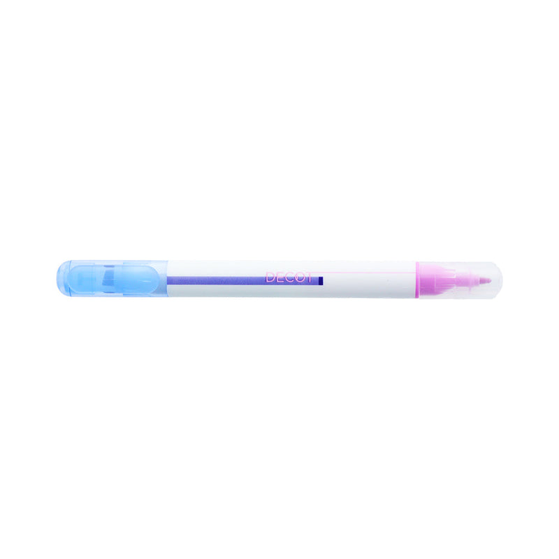 Sun Star DECOT Blue,Violet With Clip Can Use Bullet Tip to Write on Top of Chisel Tip Dual-Ended: Chisel Tip & Bullet Tip Marker 