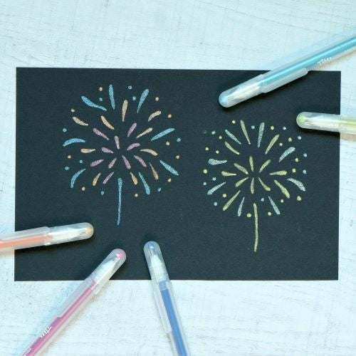 Sakura Craypas Ballsign Tiara Topaz Yellow Birthstone Colours 1mm Water-Based Ballpoint Pen 