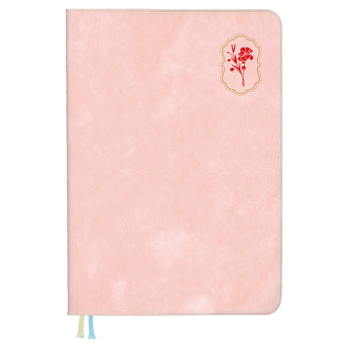 2025 Planner (With PVC Cover/For Project or Family Schedule Planning/Flower Brooch/A6/10.5x14.8cm (160 Pages)/Daigo/MILL Management BROOCH/SMCol(s): Ivory)