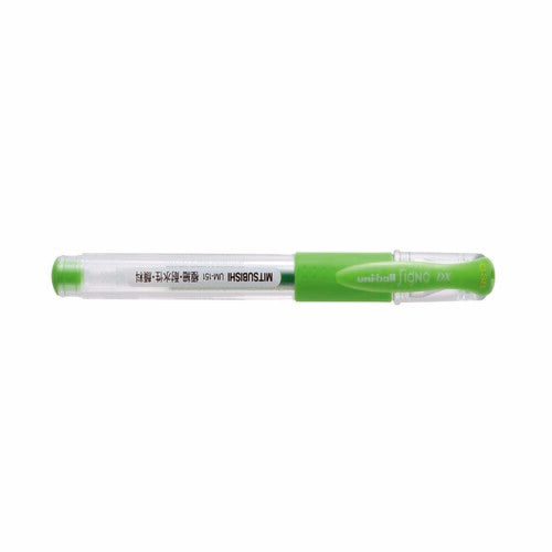 Mitsubishi Pencil Uni-Ball Signo Lime Green Gel Ink 0.38mm Ballpoint Pen 