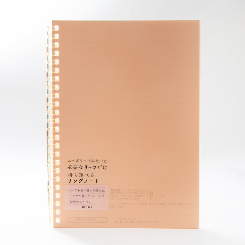 Ruled Notebook (Binding comb opens for refills/A5/15.4x21cm)