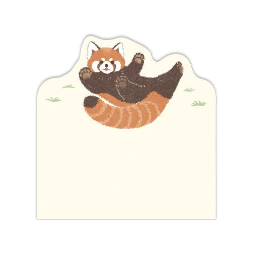 NB ZOOm in Animals 80 Sheets Red Panda 1 Die-Cut Design 2 Designs Memo Pad 