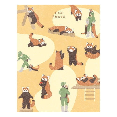 NB ZOOm in Animals 80 Sheets Red Panda 1 Die-Cut Design 2 Designs Memo Pad 