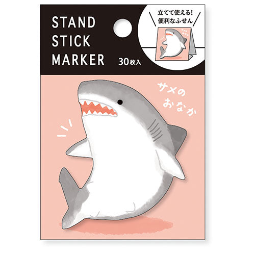 KITERA  30 Sheets Shark Standing Sticky Notes 