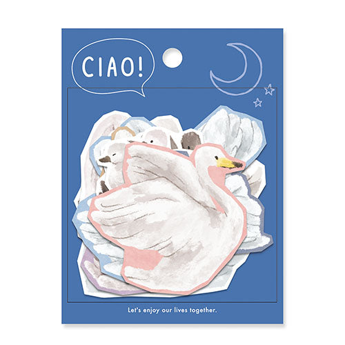 Mindwave Ciao Swan 10 Designs Die-Cut Stickers