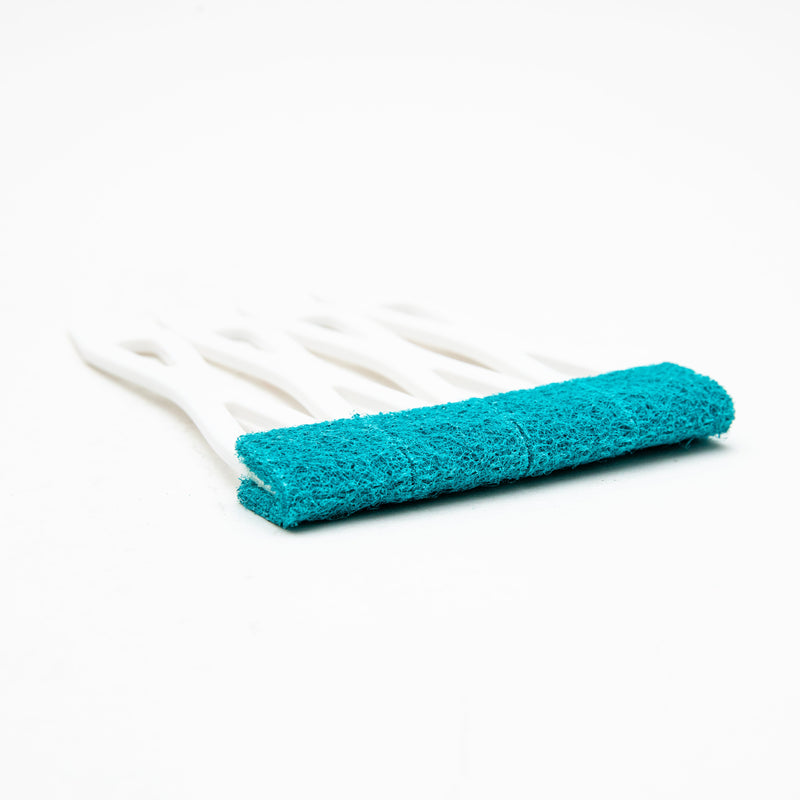 Cleaning Scrapers (2-Way: Non-Woven Pad & Plastic Spatula/For Kitchen & Stove/1.2x2x12.3cm (4pcs)/Kokubo/SMCol(s): White)