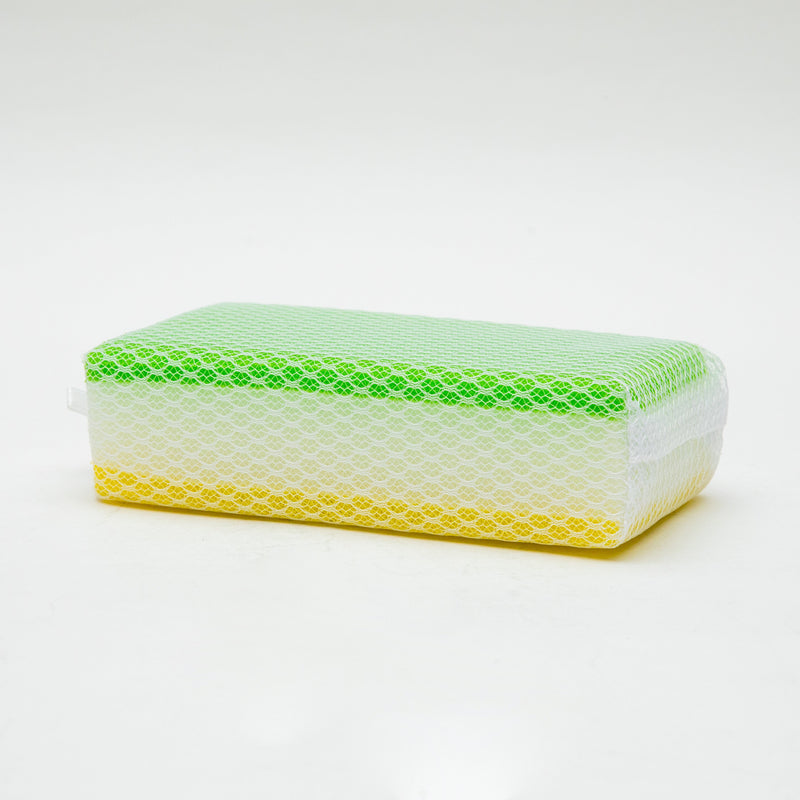 Cleaning Sponge (Mesh/3-Layer/For Bathtub/4x8x17cm/SMCol(s): Green)