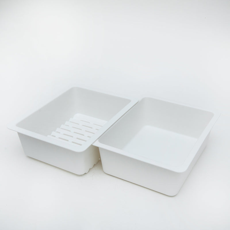 Microwave Steamer (PP/With Colander & Lid/Stackable/Temperture Resistance: -20? to 140?/1.4L/16x20x7.5cm/Kokubo/HAUS/SMCol(s): White)