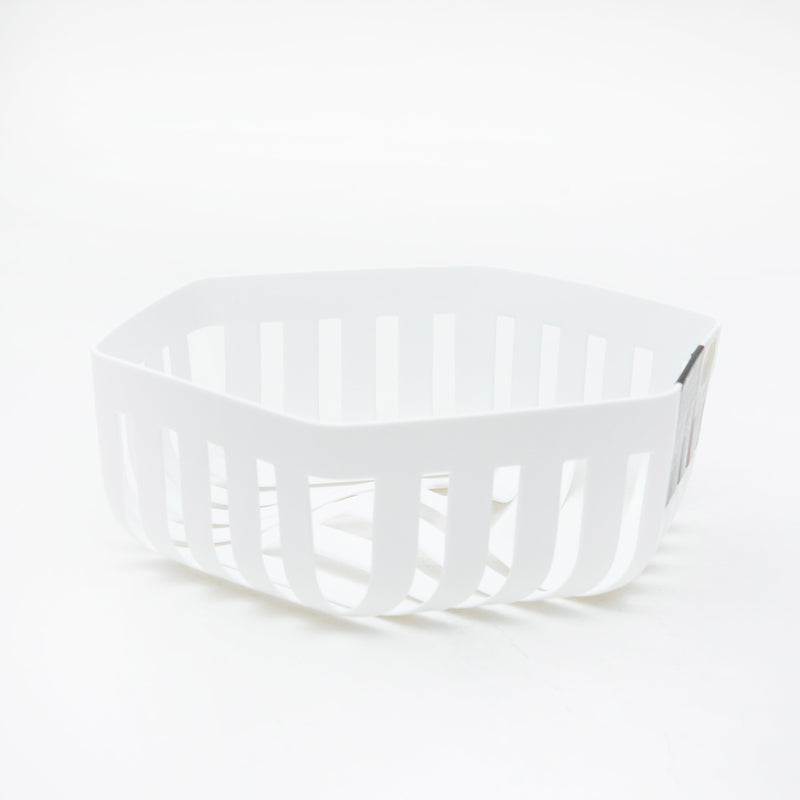 Fruit Basket (PP/Temperture Resistance: -20? to 140?/Hexagonal/20.4x22.6x7.6cm/Kokubo/HAUS/SMCol(s): White)