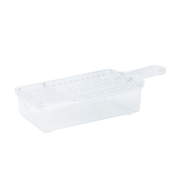 Grater (PS/With Handle/Slide to Squeeze Out Juice/Non-Slip/Temperture Resistance: -20? to 60?/25.2x9.5x5.5cm/Kokubo/SMCol(s): Clear)