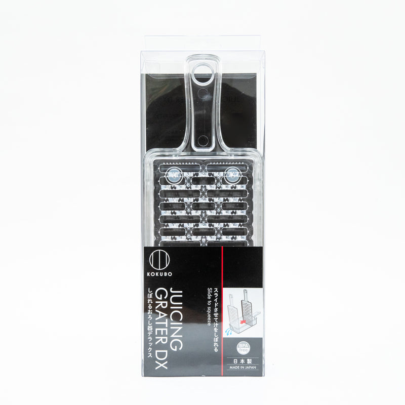 Grater (PS/With Handle/Slide to Squeeze Out Juice/Non-Slip/Temperture Resistance: -20? to 60?/25.2x9.5x5.5cm/Kokubo/SMCol(s): Clear)