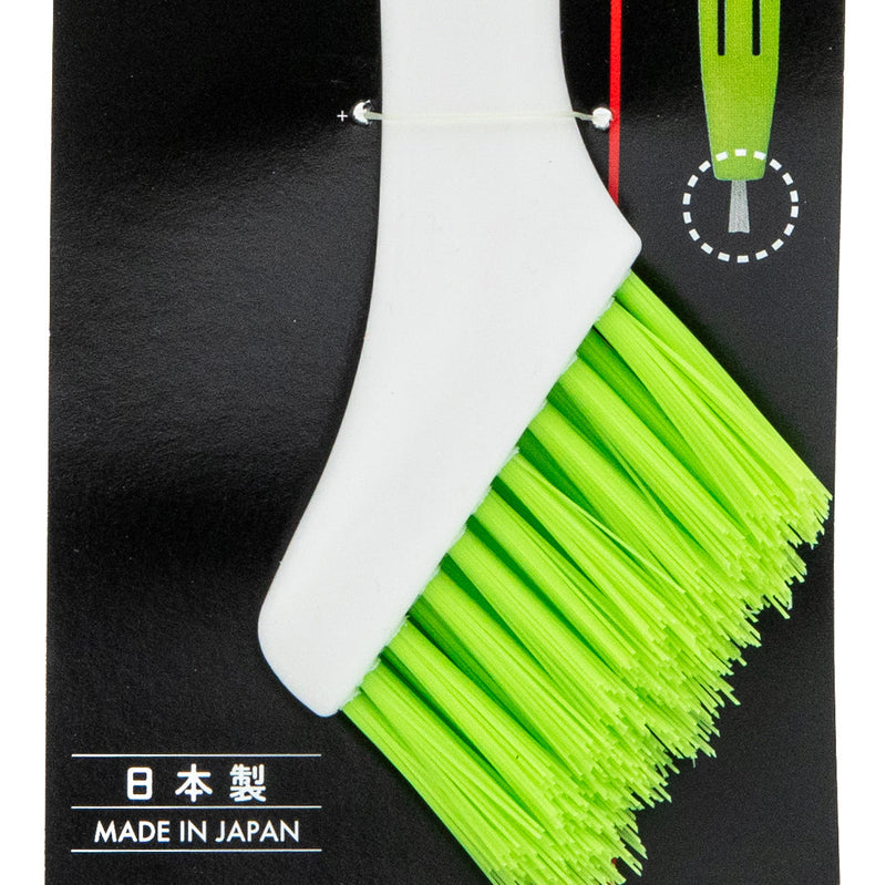 Cleaning Brush (PP/Zig Zag Bristles/With Mini Brush Stored in Handle/For Kitchen/0.9x6x22.3cm/Kokubo/SMCol(s): White,Green)