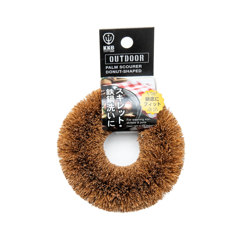 Scourer (Coir Fibre/For Outdoors, Skillets/Donut-Shaped/4x10.3x15.8cm/Kokubo/SMCol(s): Brown)