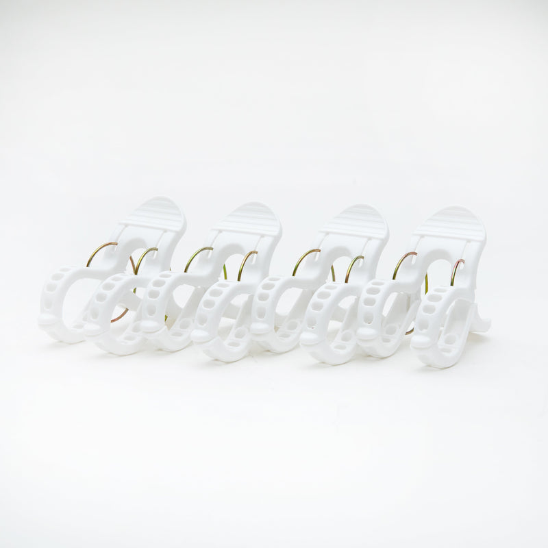 Clothespins (Double Spring/U-Shaped/6.6x11.2x17.5cm (4pcs)/LAUND ROMAT/SMCol(s): White)