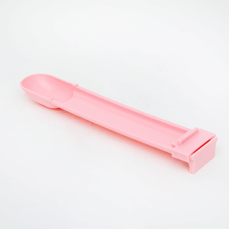 Spoon (PP/Slide to Squeeze Tube/Heat Resistance: 120?/For Wet Cat & Dog Food/2.4x4.2x20cm/Kokubo/SMCol(s): Pink)