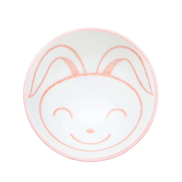 Rice Bowl (Ceramic/Rabbit/S/dia.10.5cm/SMCol(s): Pink,White)