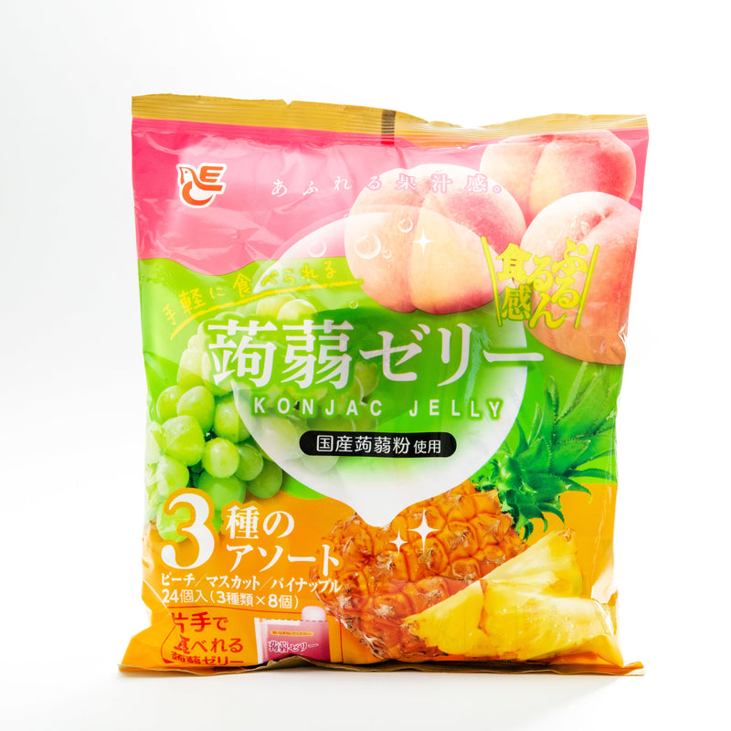 Ace Bakery Konjac Jelly Peach & Muscat & Pineapple 24pcs