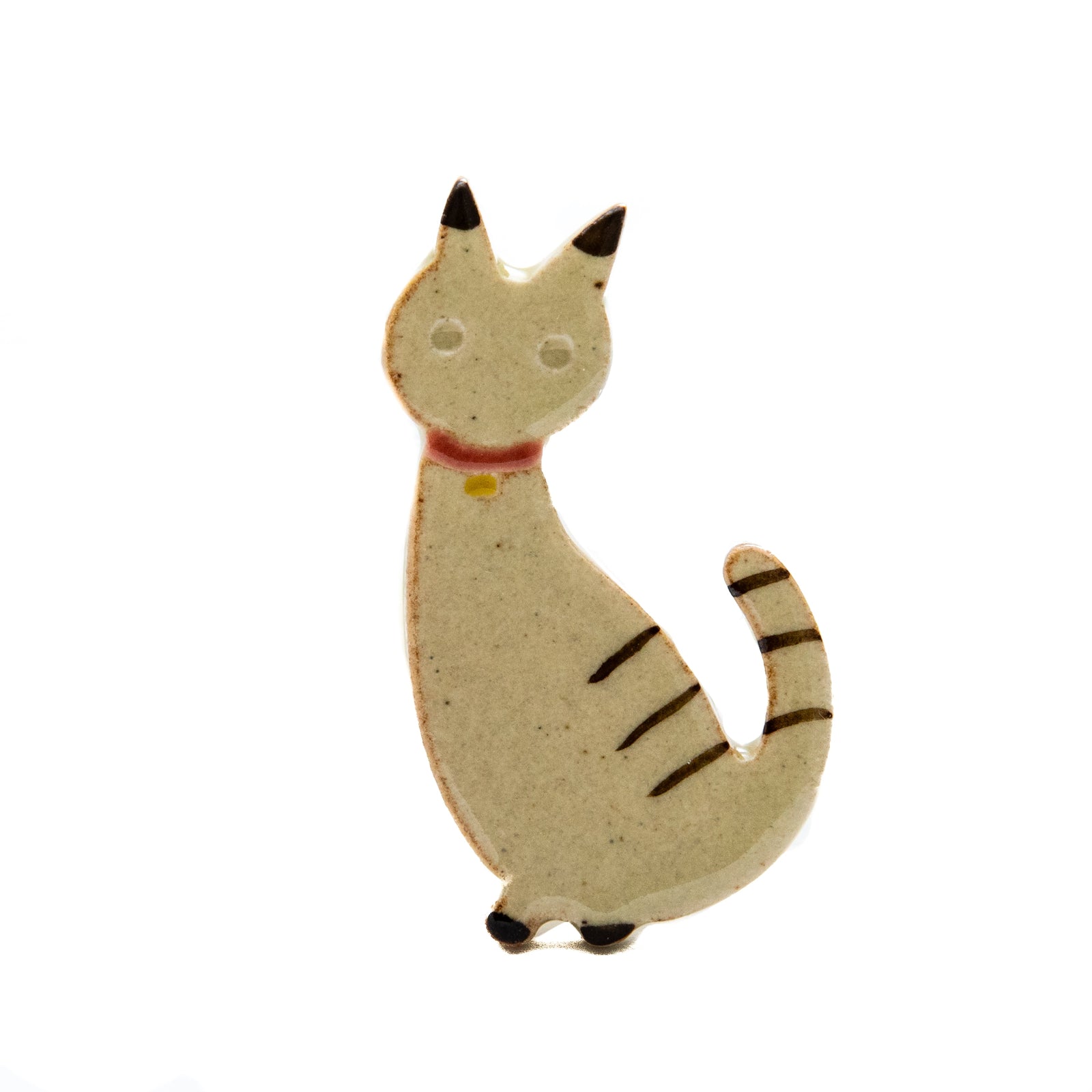 Tabby Cat Chopstick Rest - Beige